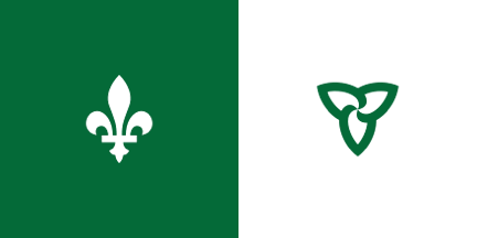 Flag of the Ontarien (Canada)