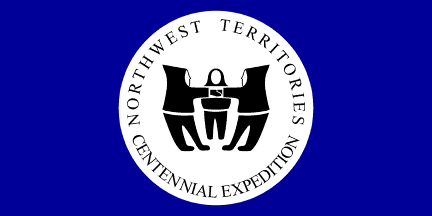 [Northwest Territories blue centennial flag]