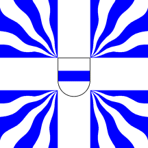 [Modern war flag of canton Zug (decorative only)]