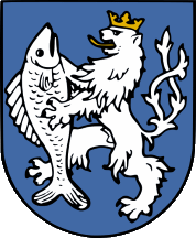 [Old DÄÄÃ­n city coat of arms (blue)]