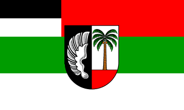 [Köthen flag with CoA]