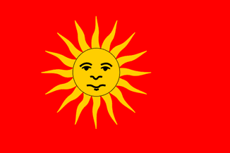 [Stralsund 17th-19th centuries flag sun off-centred]