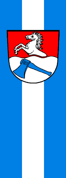 [Municipality of Sankt Wolfgang, hanging flag (Erding County, Bavaria, Germany)]