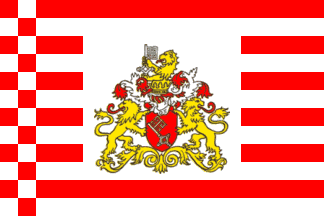 [State Flag with 'Flag' Coat-of-Arms (Bremen, Germany)]