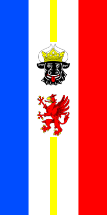 [Vertical State Flag, Hängeflagge (Mecklenburg-West Pomerania, Germany)]