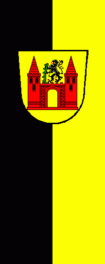 [Ostheim ahead of Rhön city banner]