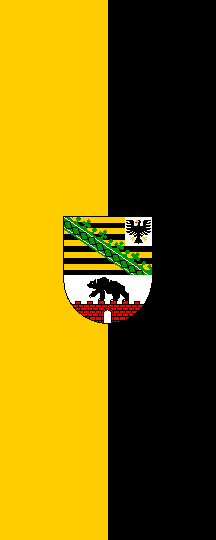 Allemagne Saxe-Anhalt Hissflagge anhaltinische drapeaux drapeaux 60x90cm