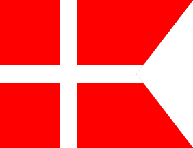 [Denmark 1705 naval flag]