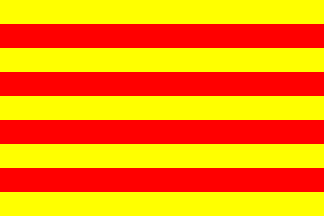 Flag Spanish-Catalan heart