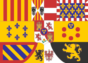 Spain Banner of Arms Royal Spanish Banner 3x5 Flag Grommets Coat of Arms 