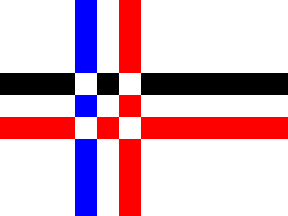 Banner 18x12 in AZ FLAG Alsace-Lorraine 1871-1919 Flag 18'' x 12'' Cords Reichsland Elsaß-Lothringen Small Flags 30 x 45cm