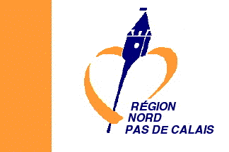 Pin Button Badge Ø25mm 1" Drapeau Flag Region Nord Pas De Calais France 62 