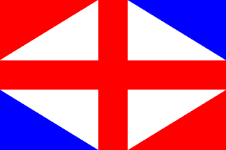 [London, Brighton & South Coast railway flag]