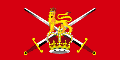British Army Royal Engineers Corps Small Hand Waving Flag 