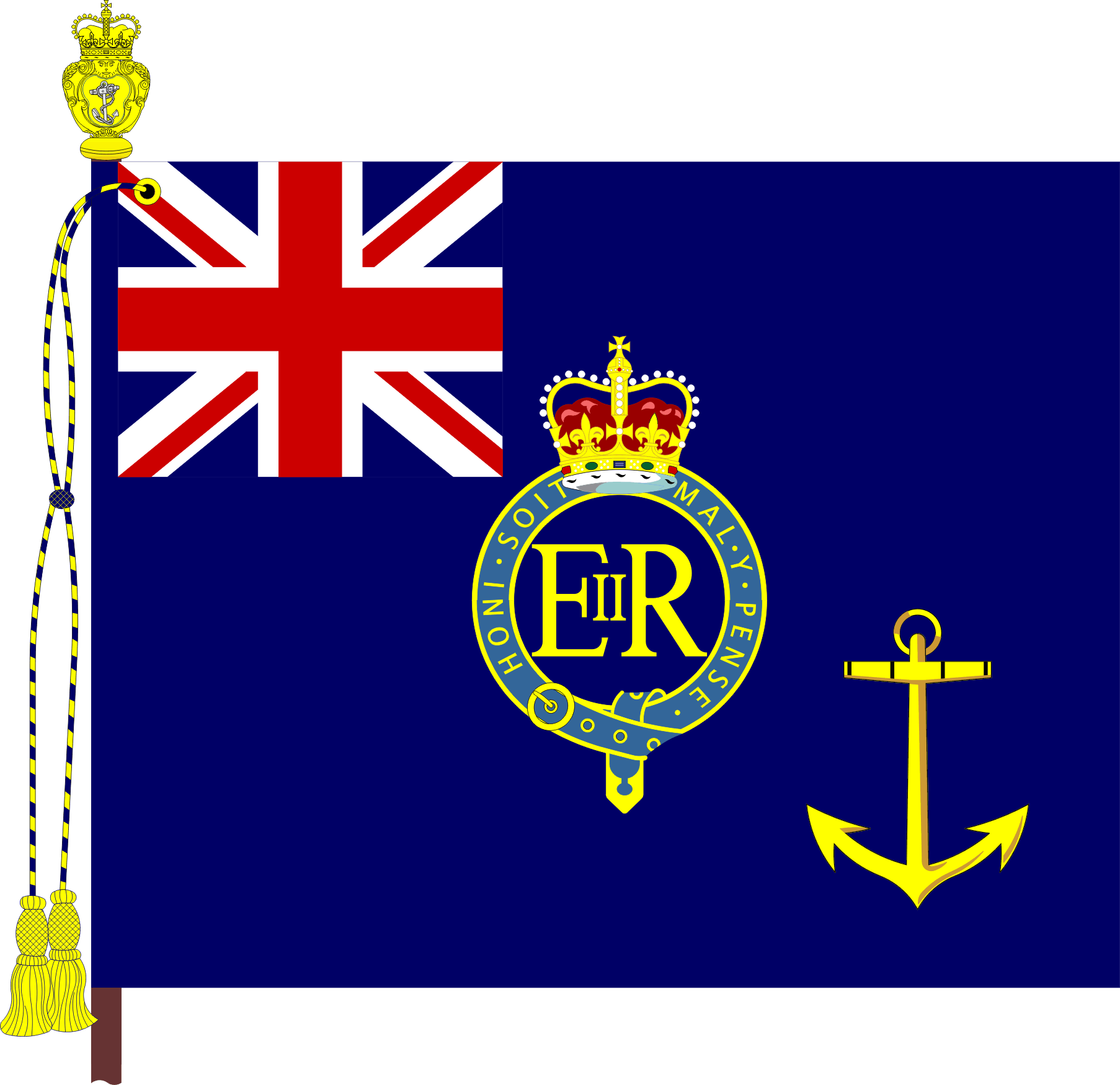 Royal Fleet Auxiliary Military England Flag Cufflinks 