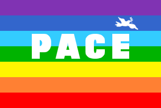 italy peace flags