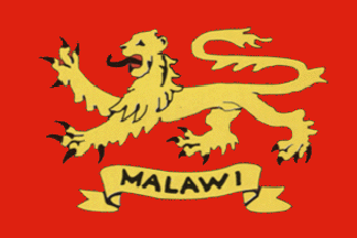 [Malawi president's flag]
