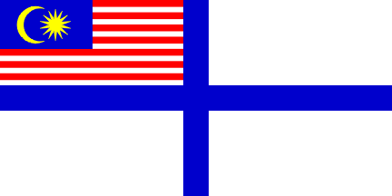 [Spurious blue cross War Ensign 1963-1968 (Malaysia)]