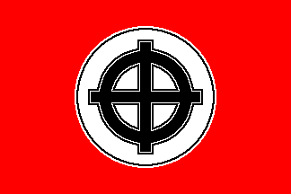 Celtic cross Neo-Nazi flag #1