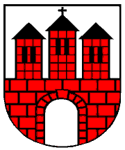 [Brzeziny city coat of arms]