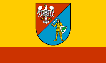 [Pruszków county flag]
