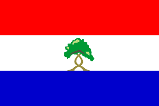 Flag with tree