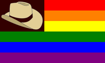 [Cowboy Rainbow flag]