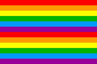 [Rainbow flag]