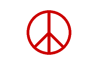 [White field peace sign variant]