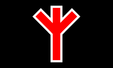 Life rune Neo-Nazi flag