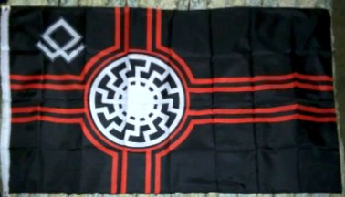 [Black Sun flag variant]
