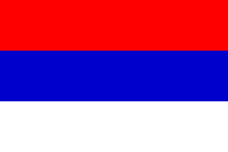 AZ FLAG Bandera de Mesa del Reino DE Serbia 1882-1918 15x10cm BANDERINA de DESPACHO Serbia 10 x 15 cm Punta Dorada 