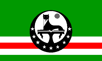 Independentist flag of Chechnya (Russia, 1990s)