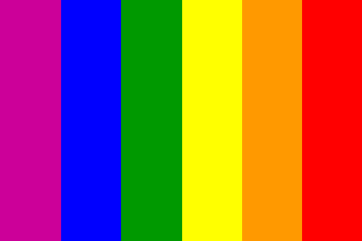 Inverted Rainbow Color Palette