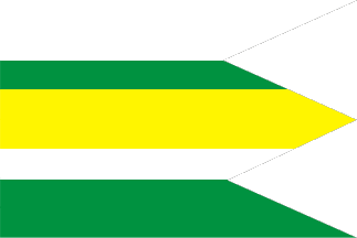 [Abrahámovce municipal flag]