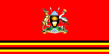 [Ugandan president's flag]