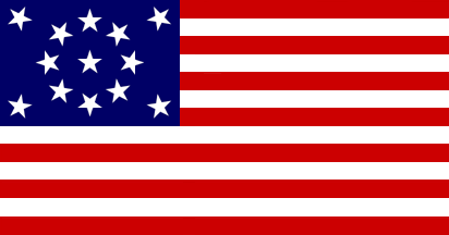 [1876 Centennial 13-star flag]