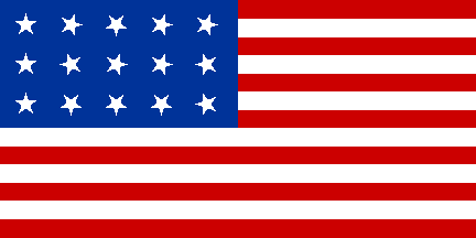 [15 star-13 stripe U.S. Flag]