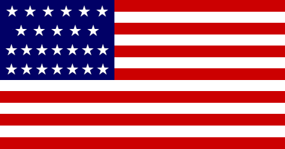 [U.S. 25 star flag 1836]