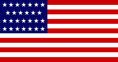 [U.S. 27 star flag 1845]