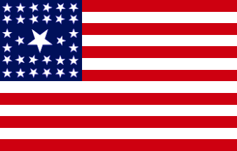 [U.S. 31 Star Trumbell flag]