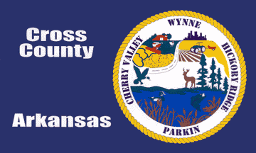 [Flag of Cross County, Arkansas]