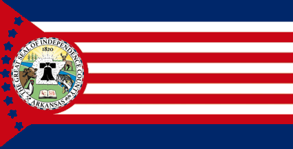 [Flag of Independence County, Arkansas]