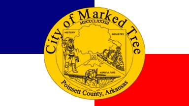 [Flag of Marked Tree, Arkansas]
