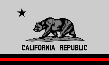 [California Red Line Flag]
