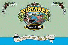 [Sesquicentennial flag of Visalia, California]