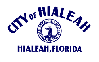 [Variant flag of Hialeah, Florida]