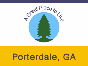 [Flag of Porterdale, Georgia]