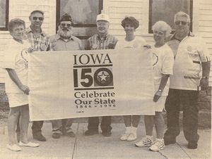 [150th anniversary flag, Iowa]