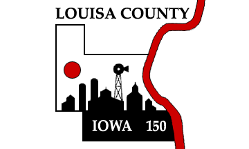 [Former Flag of Louisa County, Iowa]